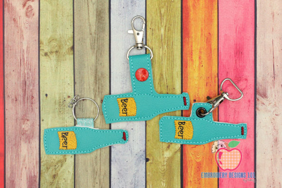 Beer Bottle ITH Keyfob: Holiday Stitch Review