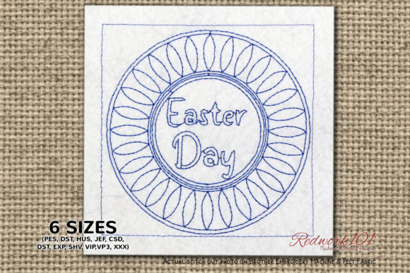 Easter Day Mandala Bluework: A Craft Fair Review