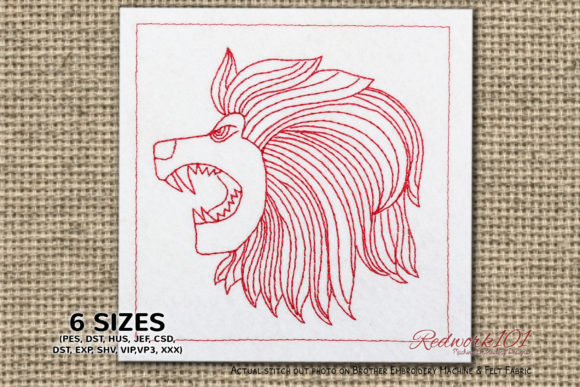 Head of Lion Zodiac Sign Embroidery Review